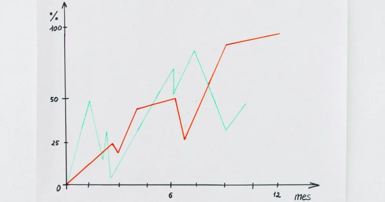 Showing graph result from seo services for website
